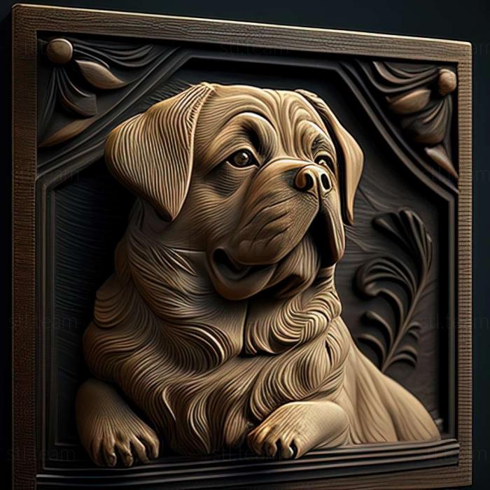 3D модель Знаменита тварина собака Лео (STL)